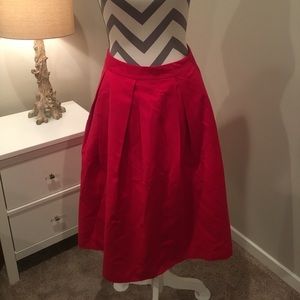 White House Black Market block pleated skirt